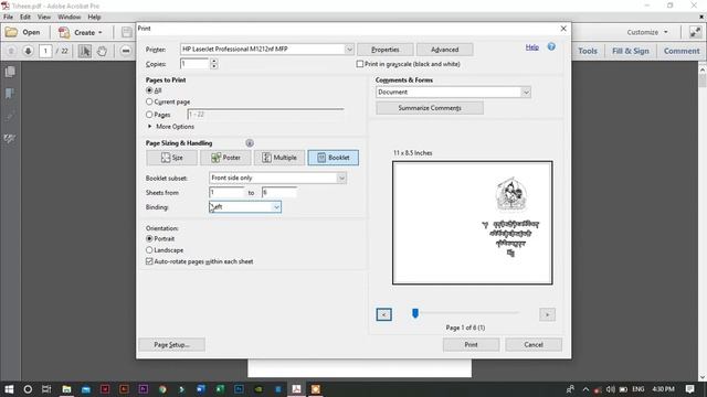 Booklet Printing in HP LaserJet M1212nf MFP смотреть онлайн