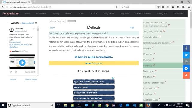 Are Java static calls less expensive than non-static calls?
| javapedia.net смотреть онлайн