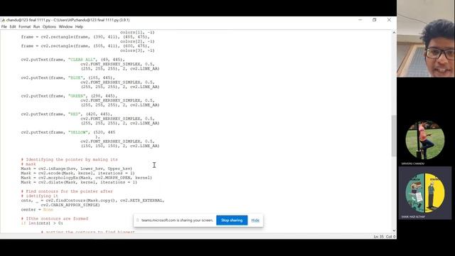 Air Canvas Using Python OpenCV смотреть онлайн