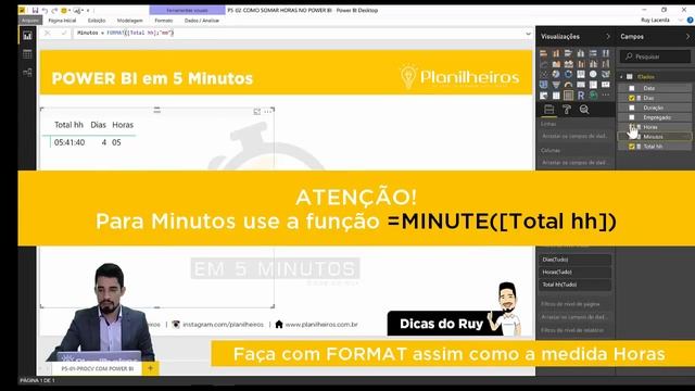 Power BI em 5 minutos - COMO SOMAR HORAS? смотреть онлайн