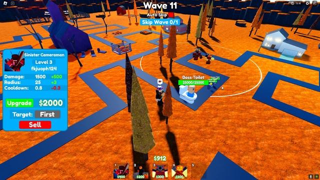 Играю ТОЛЬКО ХЕЛЛОУИНСКИХ ЮНИТОВ в Toilet Tower Defense! смотреть онлайн