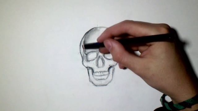 Як намалювати Череп олівцем | How to draw a Skull смотреть онлайн
