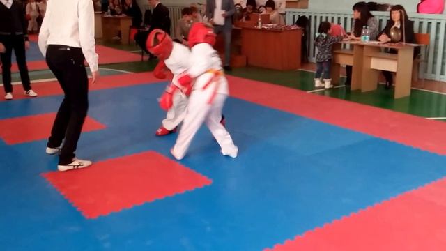 Открытый кубок. Спарринг тхэквондо 7 лет вес до 35 кг смотреть онлайн