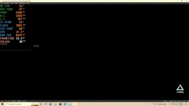 Sonic Frontiers -YUZU[SWITCH Emulator] - Core I7 4790 | RX-570 4GB
