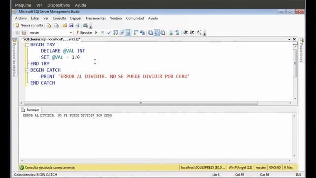 Bloque Try-Catch смотреть онлайн