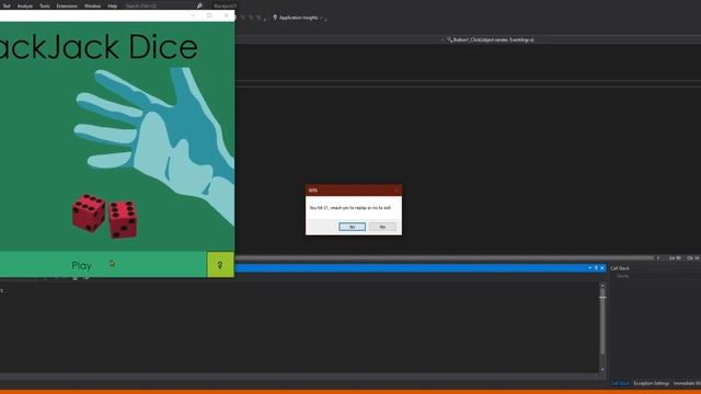 Blackjack dice C# project Demo смотреть онлайн