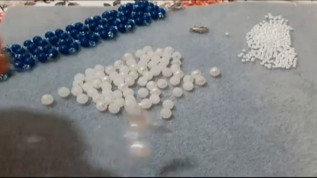 Двойной широкий браслет из бусин. Мастер-класс. смотреть онлайн