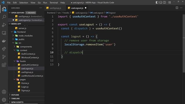 MERN Authentication Tutorial #11 - Making a useLogout Hook смотреть онлайн