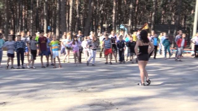 Лагерь Орлёнок Белая Калитва 2014 первый поток - зарядка смотреть онлайн