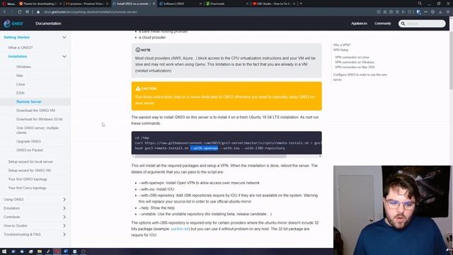 Install GNS3 remote server on ProxMox (2022) смотреть онлайн