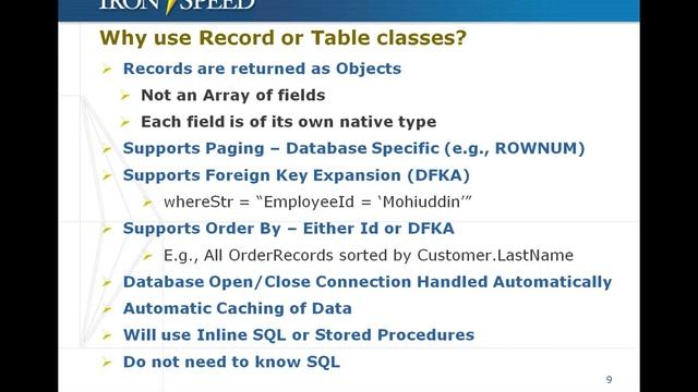 Accessing The Data Access Layer - Iron Speed Designer V6.2 смотреть онлайн