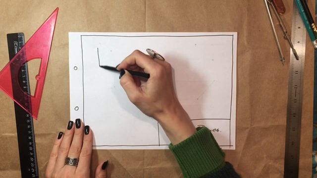 Основы чертежа. Компоновка трёх проекций на листе смотреть онлайн