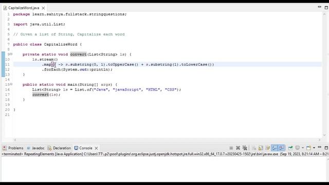 Capitalize String using Java Stream API смотреть онлайн