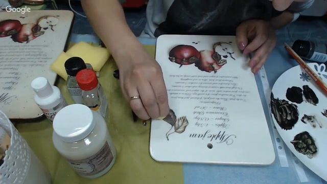 Алевтина Заричная Разделочная доска Яблочный джем Замедлитель высыхания акриловых красок в декупа смотреть онлайн