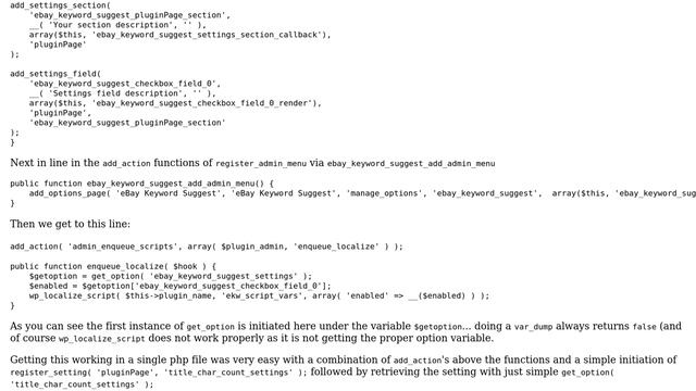 Wordpress: get_option / wp_localize_script Not Working in OOP Plug In смотреть онлайн