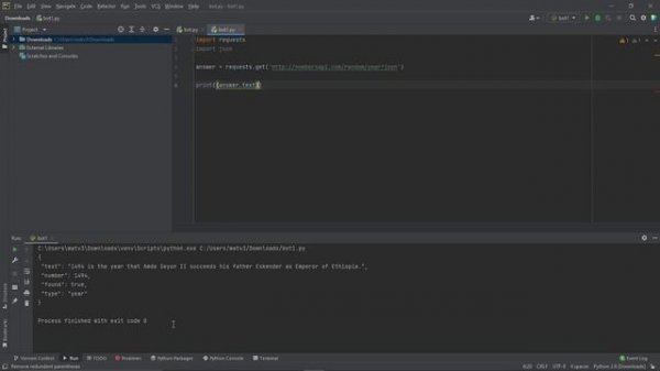 Создание телеграм-ботов на python (telebot) #21 / Сторонние API, модули requests и json