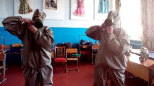 Одевание Химзащитного костюма Л-1