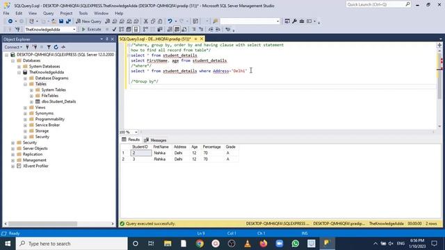 How To Use Select Statement with Where, Group By, Having and Order By Clause смотреть онлайн