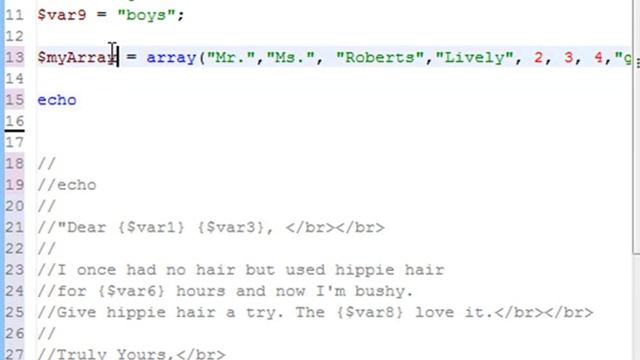 PHP Programming 12 Form Letter смотреть онлайн