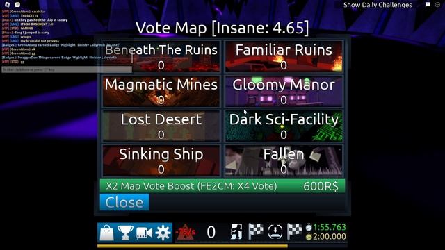 Doing NEW Sinister Labyrinth HIGHLIGHTED Map in FE2 (Roblox Flood Escape 2) смотреть онлайн