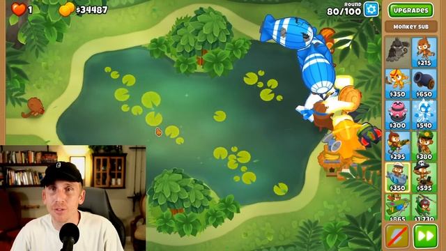 Pat's Pond CHIMPS - Black Border - Bloons TD 6 смотреть онлайн