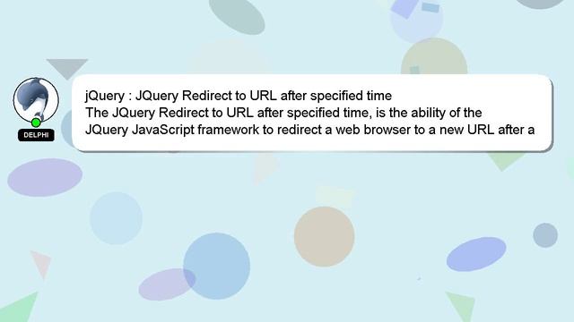 jQuery : JQuery Redirect to URL after specified time смотреть онлайн
