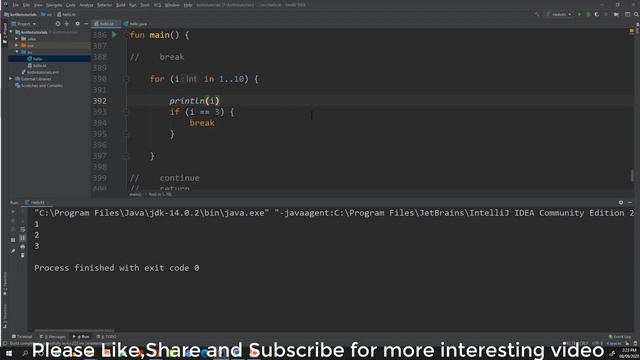#14 Break and continue statement in kotlin with Example. смотреть онлайн