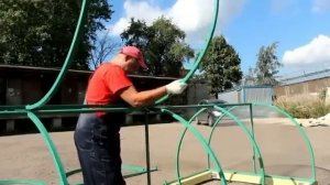 Сборка парника 'Кабачок'  компания 'Теплица-СПб'
