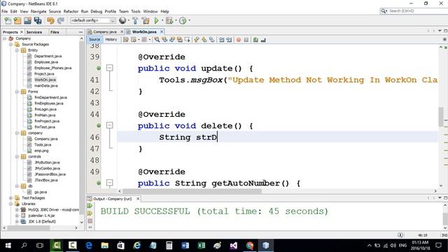 Delete Work On Class In JAVA netbeans #306 смотреть онлайн