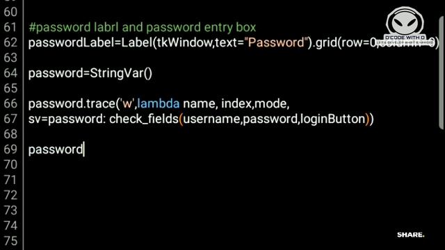 LOGIN GUI | PYTHON PROJECT | TKINTER MODULE смотреть онлайн