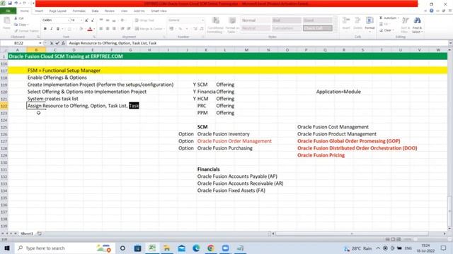 Oracle Fusion Cloud SCM Training | Functional Setup Manager | 4th Session смотреть онлайн