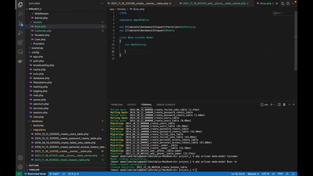 [Arabic] laravel 8 model and migration смотреть онлайн