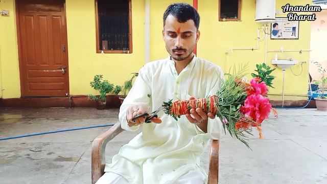how to making fresh flower bouquet in hindi | फूलों का गुलदस्ता बनाना смотреть онлайн