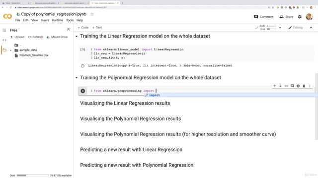 6.4 Polynomial Regression in Python Step 2 смотреть онлайн