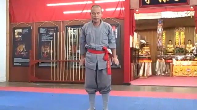 Shi Yan Bao two-finger handstand and kung fu form Shaolin Temple Cultural Center USA смотреть онлайн
