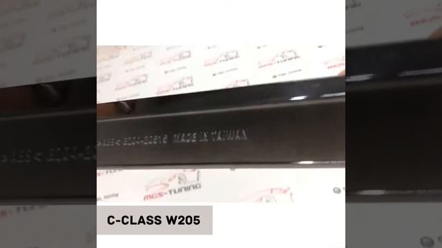 Спойлер на стекло C-Class W205 (Чёрный глянец) смотреть онлайн