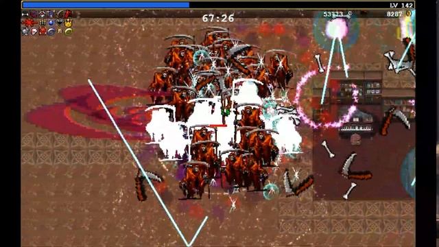 Vampire Survivors - Crimson Shroud makes you invincible against over 100 Reaper смотреть онлайн