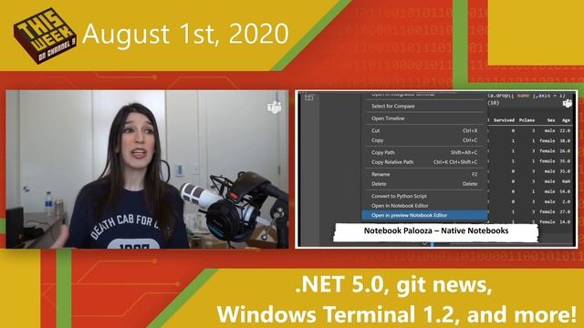 TWC9: .NET 5.0 Preview 7, Git News, Windows Terminal 1.2, and more! смотреть онлайн