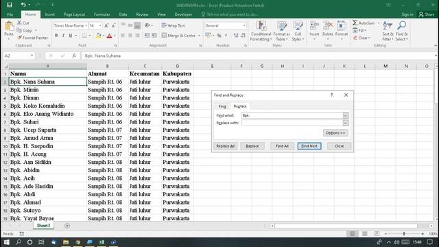 Cara mencari dan mengganti kata dengan cepat di excel menggunakan find and replace смотреть онлайн