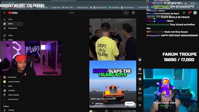 Konvy Reacts to Fanum Reaction to Slapping Island Boys (Must Watch) смотреть онлайн
