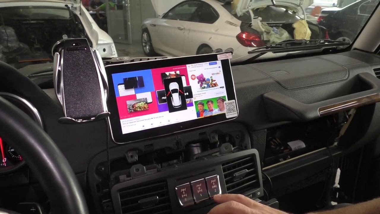 Замена штатного монитора Mercedes G-class на Android монитор 9.33" AVS105AN с сохранением NTG 4.5 смотреть онлайн