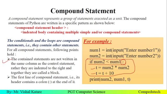 Statement Flow Control in Python | Class 12 | Computer Science | Chapter 1 | By Compedutech смотреть онлайн