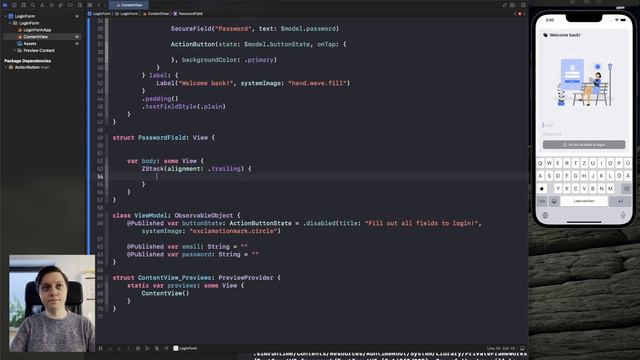 Build A Powerful Login Screen in SwiftUI | SwiftUI, Combine, ActionButton смотреть онлайн