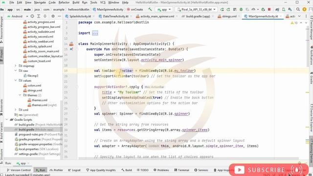 Kotlin Tutorial: ToolBar in Android with Example in Kotlin | #learnvibes #androiddevelopment смотреть онлайн