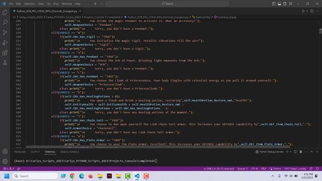 Python Console Project 09: RPG Discords Dungeon смотреть онлайн