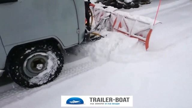 Многофункциональный снегоуборочный отвал-клин УАЗ смотреть онлайн