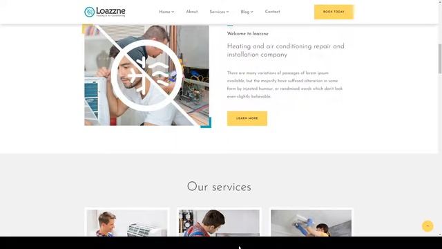 Loazzne - Gatsby React Heating and Air Conditioning Services Template hvac home repair смотреть онлайн