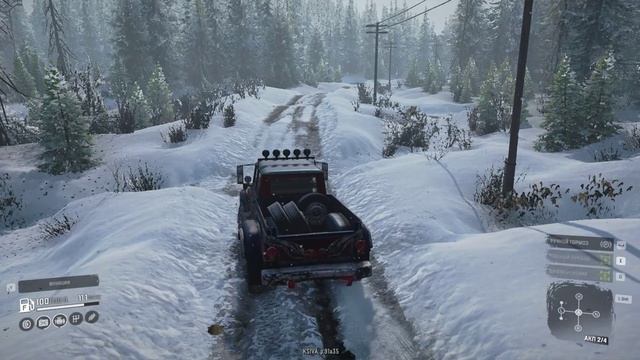 Открываем карту Залив Педро. - Snow Runner смотреть онлайн