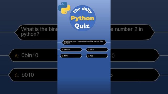 The daily Python quiz - Binary Representation #python #quiz #programming #pythonquiz смотреть онлайн