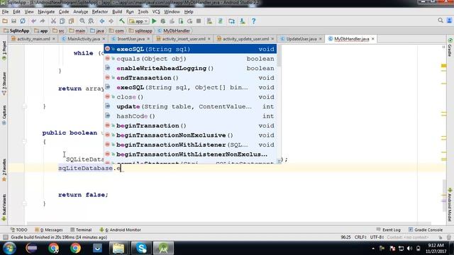 Android SQLite Database Tutorial No-6 (In Hindi) смотреть онлайн